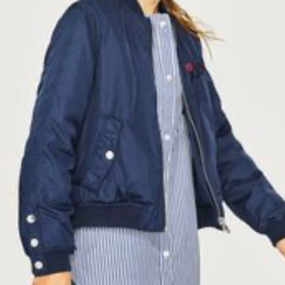 Zara girl bomber outerwear with detachable lining size 11-12